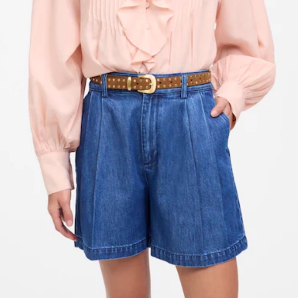 Madewell The Harlow Super wide Jean Shorts Size 26 - Picture 2 of 7